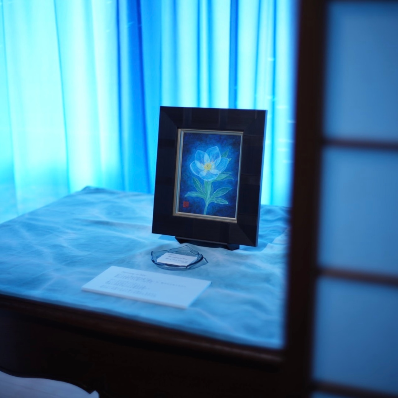 「Blooming in blue」—原画 by 寺本悠里子