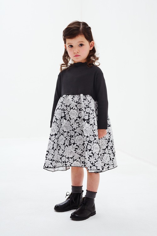 VINTAGE LACE T-DRESS	WH×BK	7M-6Y