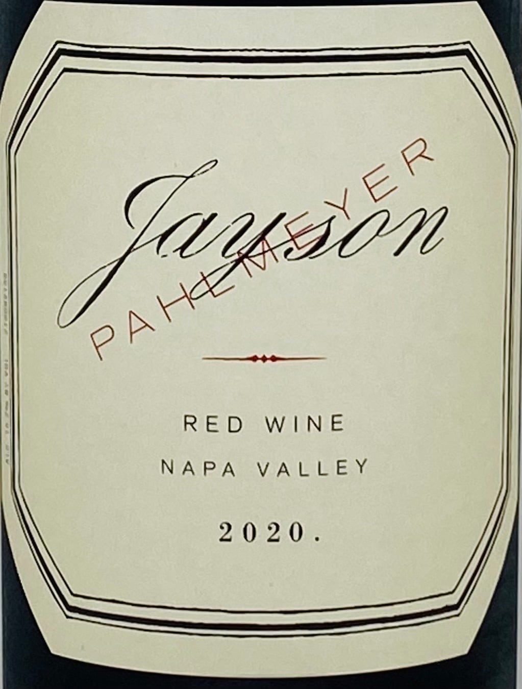 パルメイヤー プロプライエタリー レッド 1998 Pahlmeye P op ieta y Red アメリカ カリフォルニア 赤ワイン 