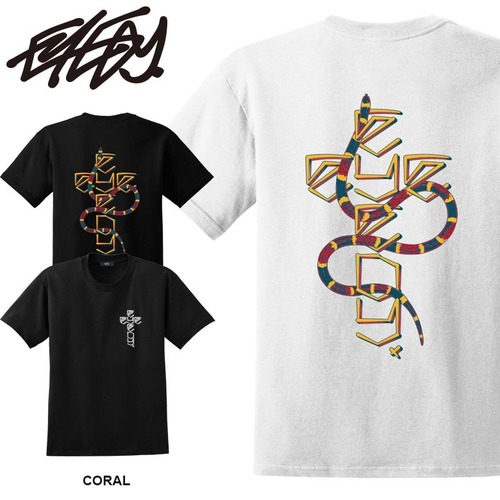 【eye-455ss】EYEDY アイディー CORAL ショートスリーブTシャツ メンズ レディース ユニセックス 大きいサイズ WHITE BLACK ホワイト ブラック ショートスリーブ半袖 プリント