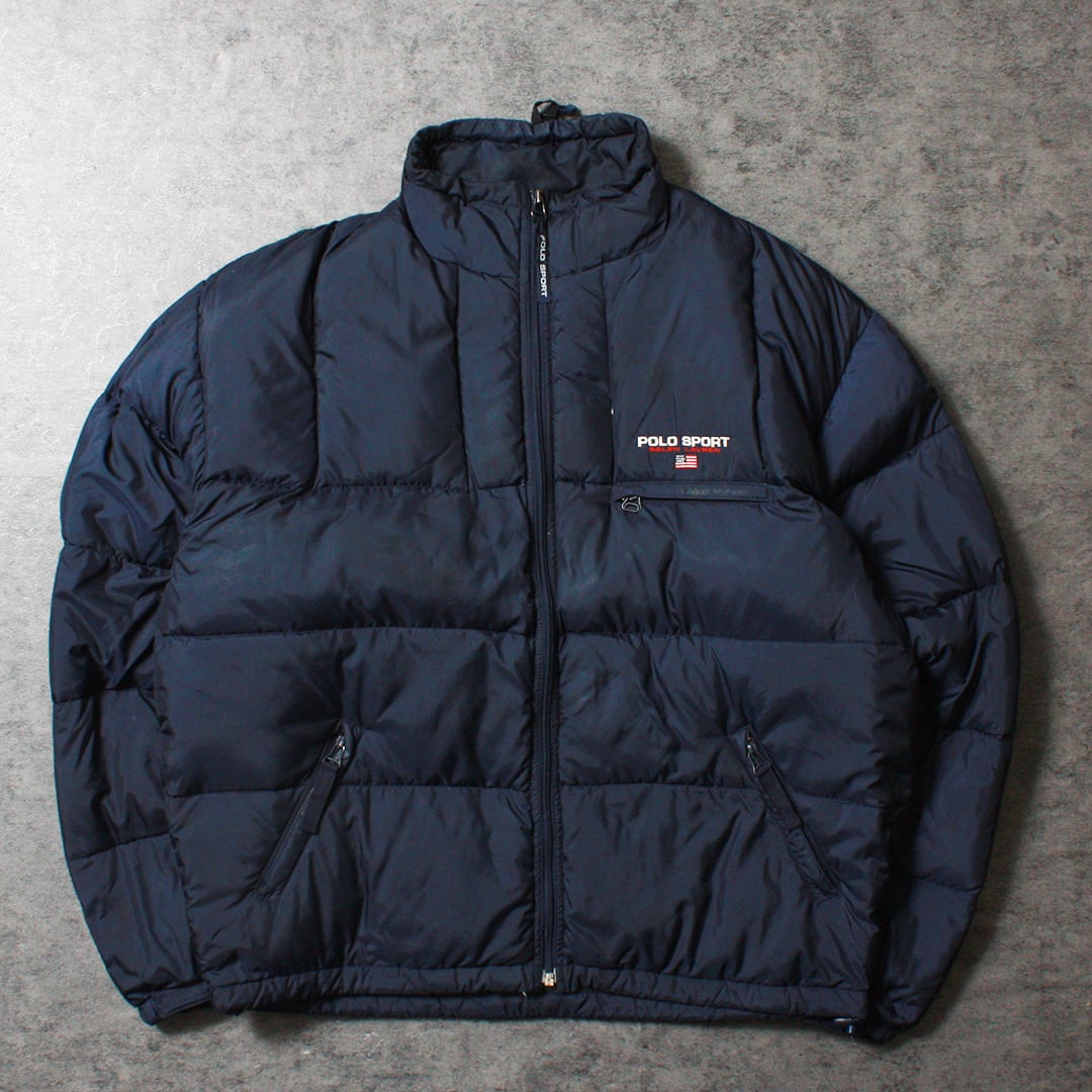 希少old stussy 紺タグ90sダウンジャ ケットヌプシ 【公式通販】