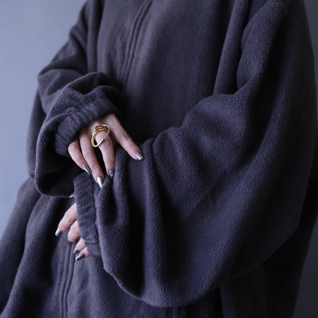 "KING SIZE" XXXXXL super over silhouette fleece jacket