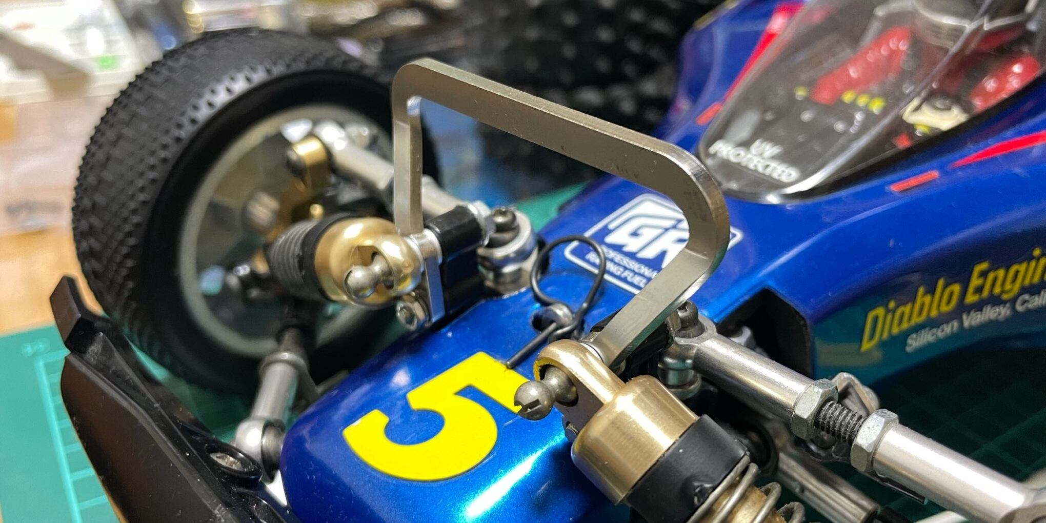 YSP アバンテ　ステー ハードフロントロングダンパーステイ /アバンテ用 | BAnkyRC