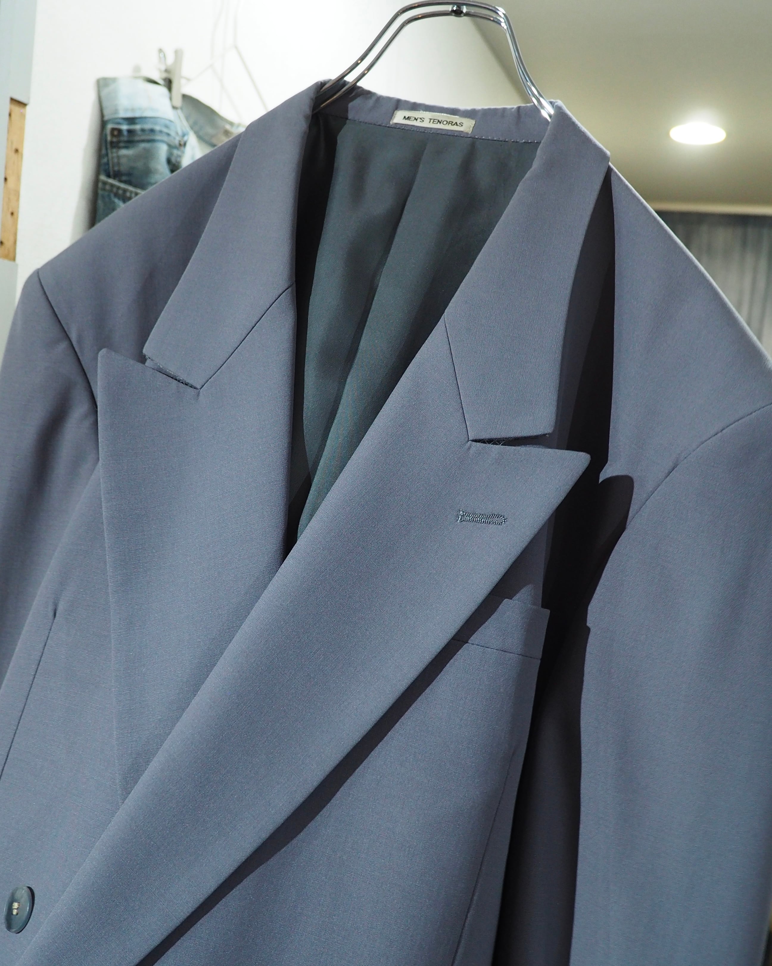 1980 ‐ 90s " MEN'S TENORAS ‐ Pure Wool " Vintage Double Breasted Tailored Jacket