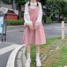 ✞ スカート ★ノースリーブ レース スウィート ガーリー レースアップ ✞ゴスロリ SM ミリ 甘ロリ クラロリ 和ロリ エレガント 黒ロリ 姫ロリ 華ロリ BB-BB88546924136