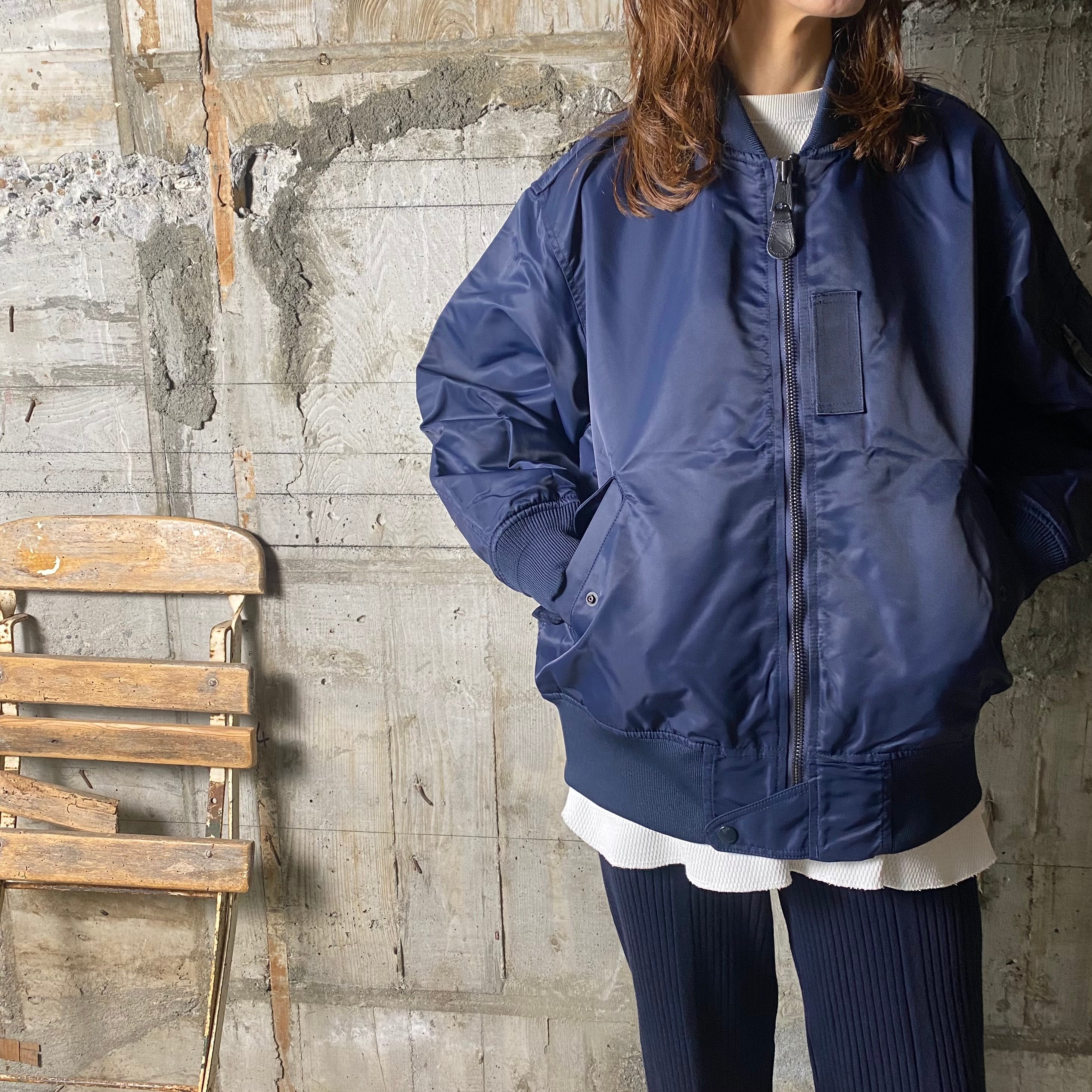 HYKE【ハイク】TYPE L-2A JACKET (17373 /NAVY). | glamour online