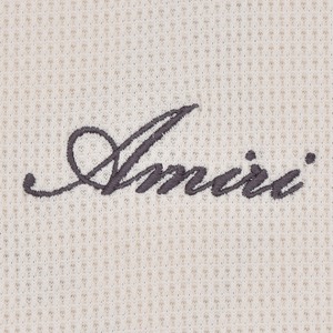 【AMIRI】SMOKING WOLF OS WAFFLE CREW