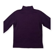 美品 23区 HOMME ニジュウサンク オム ハーフジップ サーマル トレーナー シャツ サイズ 50 /メンズ/長袖/ワッフル/パープル/オンワード樫山