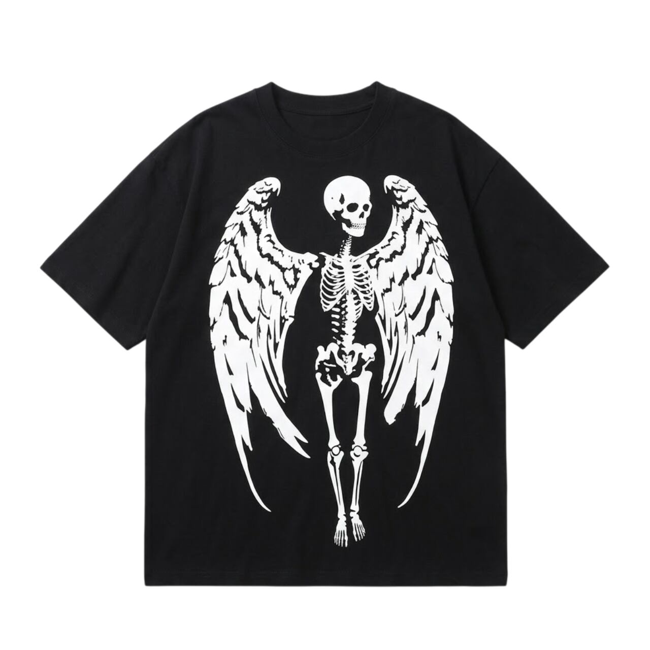 Street Skull Print T-shirt 0003