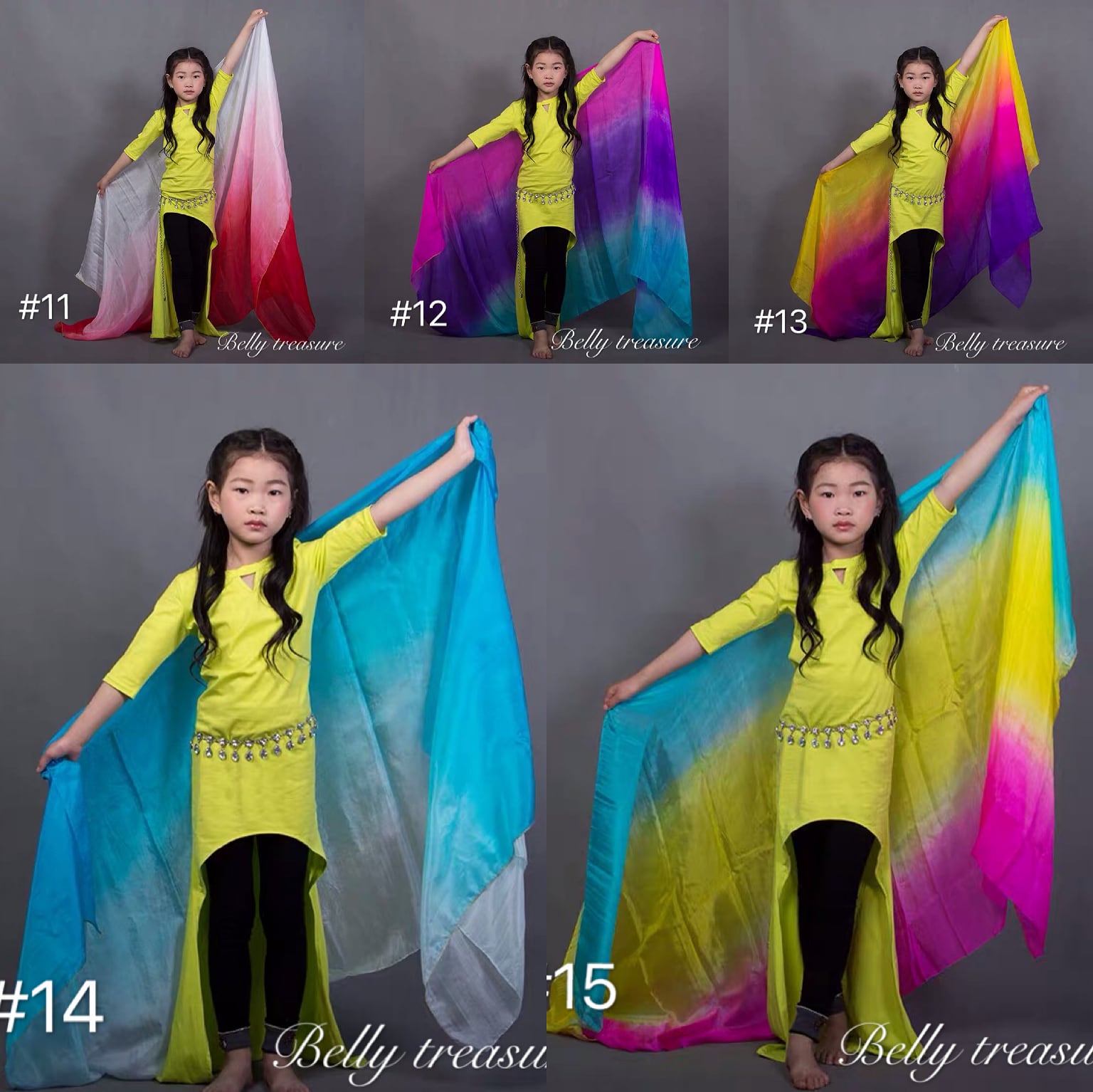 ベリーダンス ベール90×200 YD#11-#15