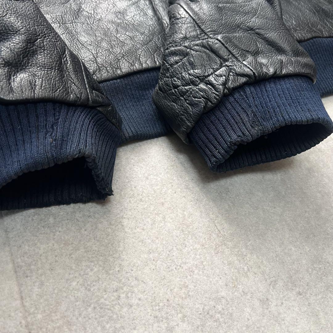 希少 リーバイス 本革 レザージャケット L ビンテージ 革ジャン 短丈