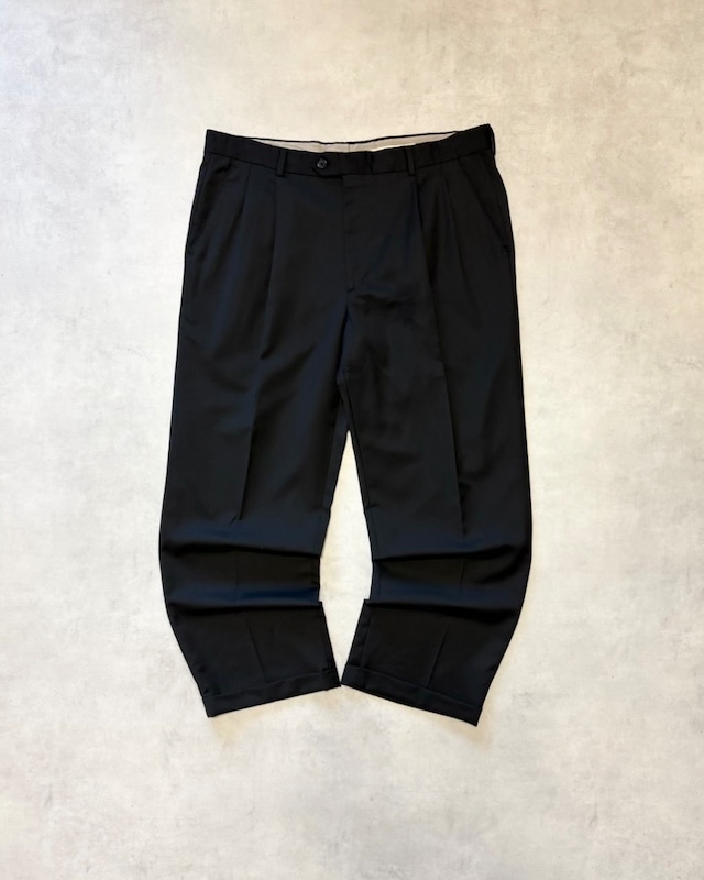 【Used】 “Member’s Mark” Super 130’s Wool Two Tuck Slacks MADE IN ITALY W36.5 L29