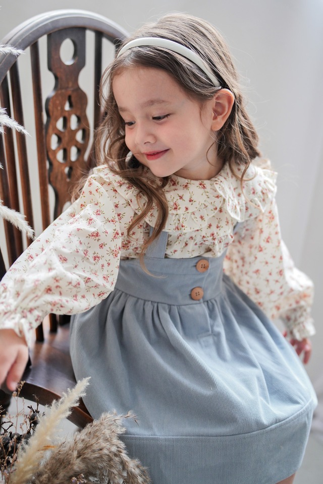 ビッグ襟ボリュームブラウス<Flower>