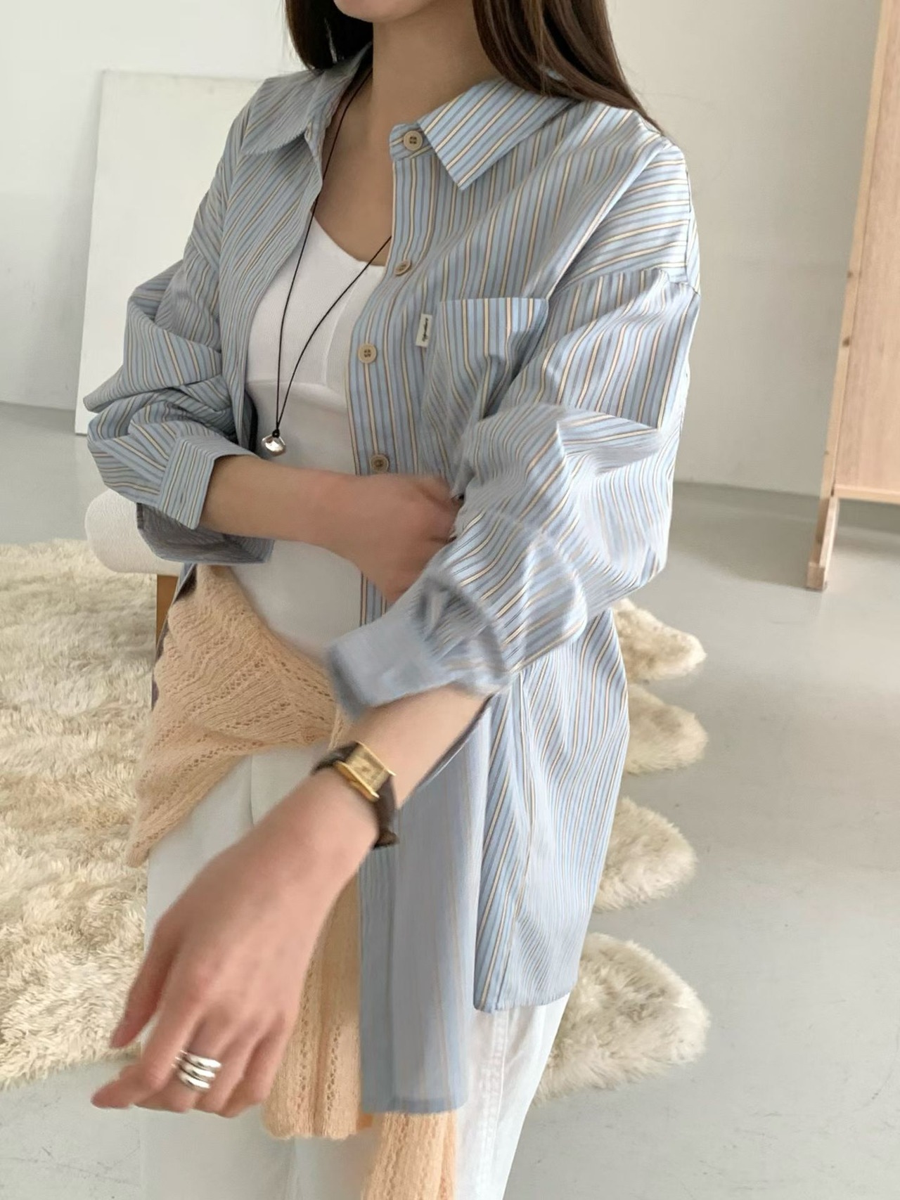 (予約) signature / Viva striped shirt 3color