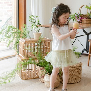 夏メッシュレギンス付きスカート