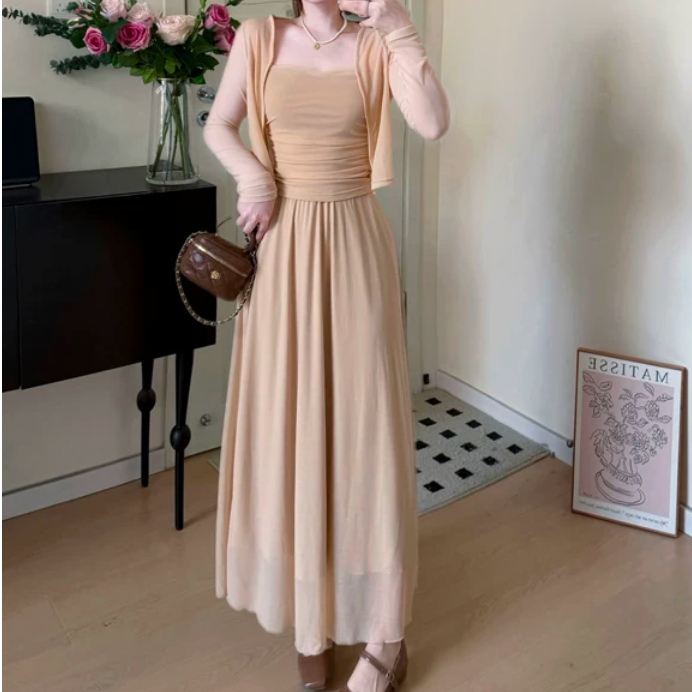 145cm〜低身長さん向け コリアンシアースリーピースセット