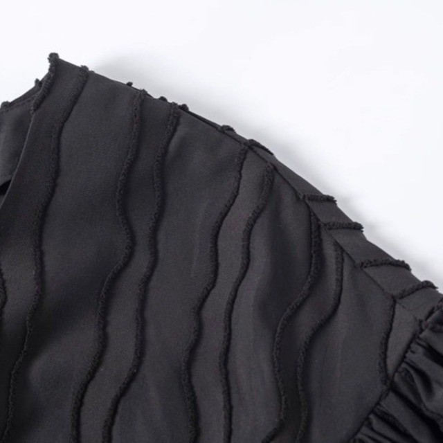 Asymmetric floral ruched one-piece C1604