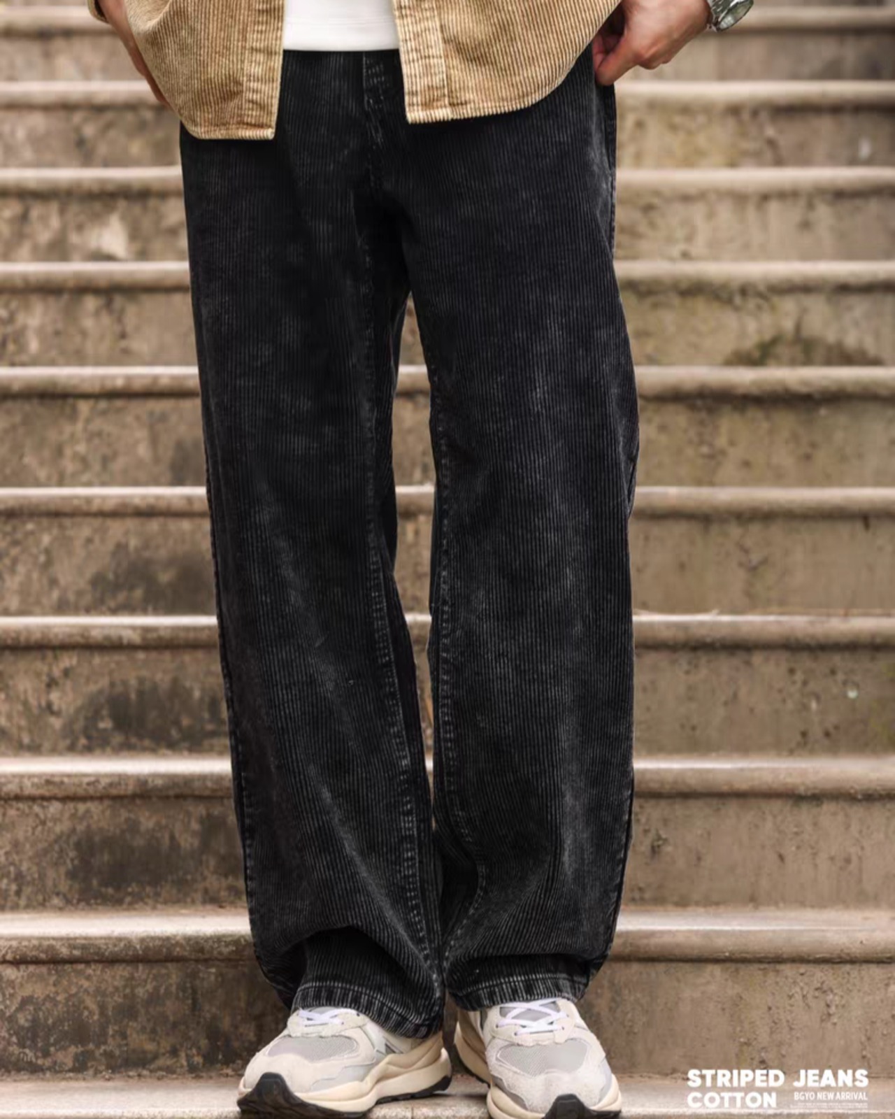 Retro Corduroy Casual Pants  K0411