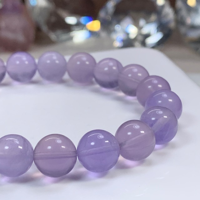レアカラー☆すみれ色フローライト・ブレスレット