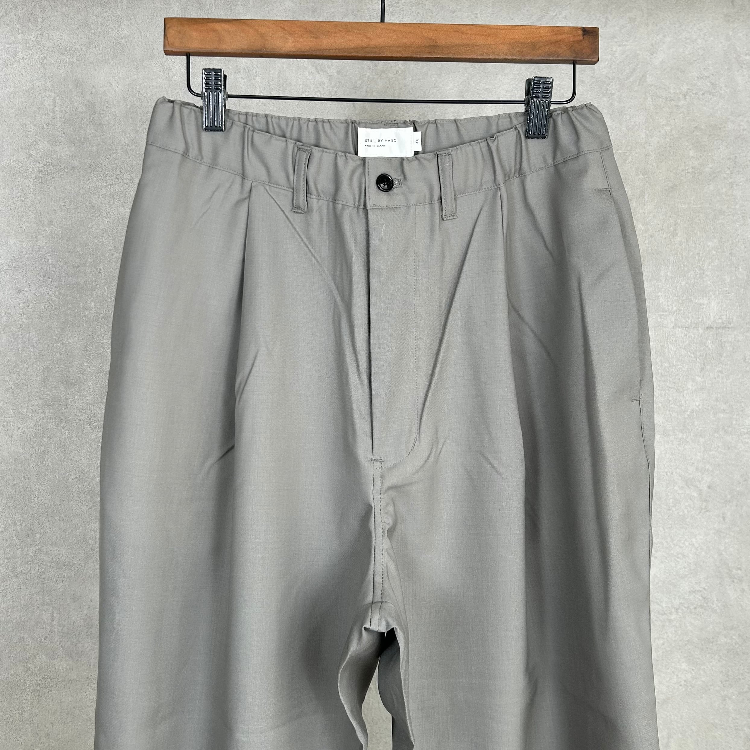 26SS》【STILL BY HAND】SUMMER WOOL WIDE PANTS スティルバイハンド