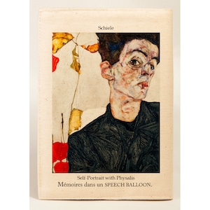 エゴン・シーレ（Egon Schiele)のスピーチバルーンのブックカバー