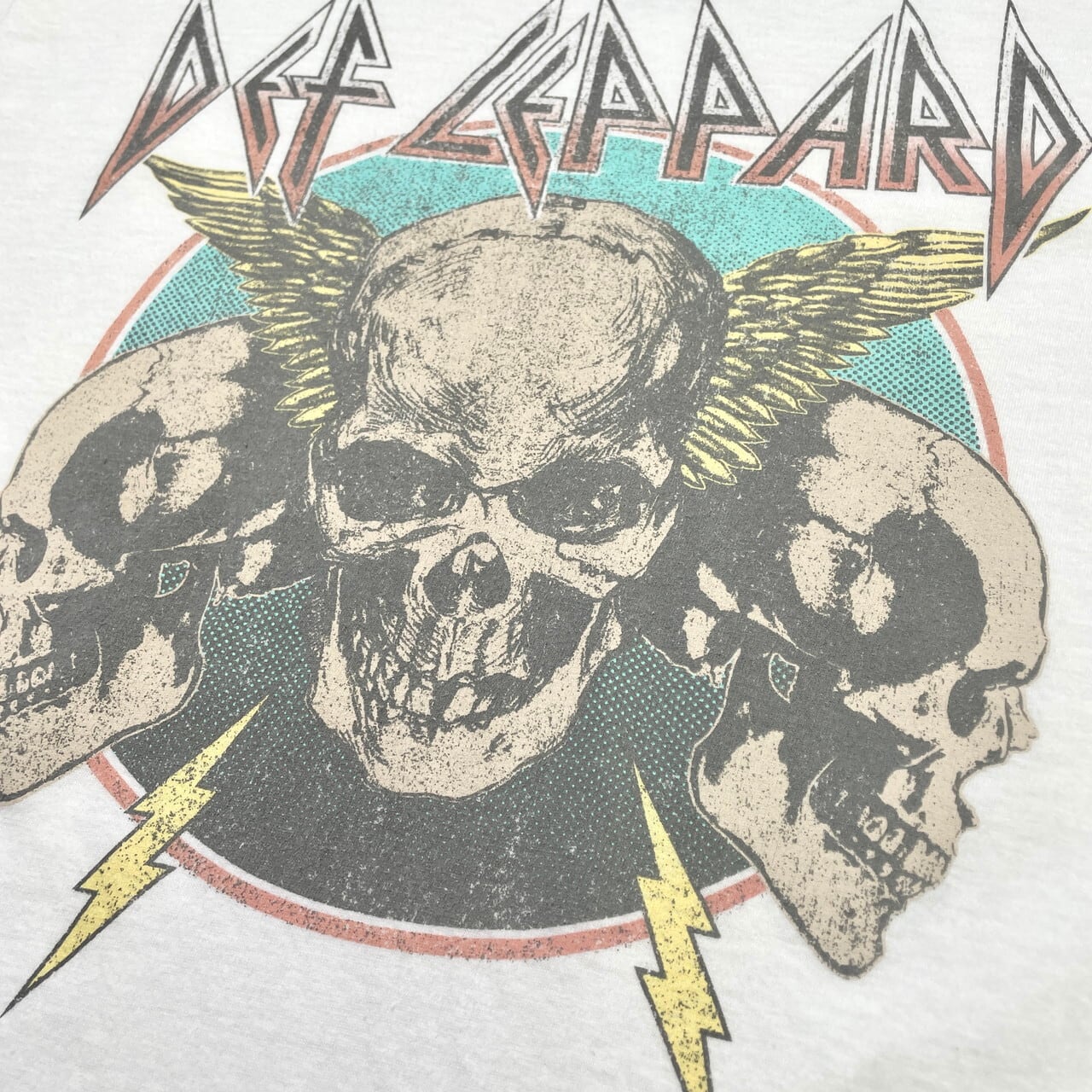 DEF LEPPARD デフレパード バンドTシャツ バンT 袖カットオフ