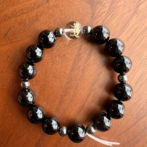 ●ブレスレットNo.20（梵字・オニキス・ヘマタイト）