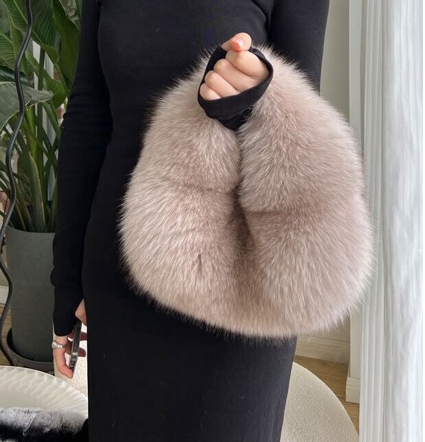 高級リアルファー ハンドバッグ クラッチ 秋冬 レディース ファー  