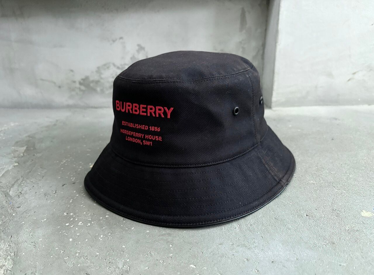 BURBERRY Horseferry cotton bucket hat MADE IN ITALY