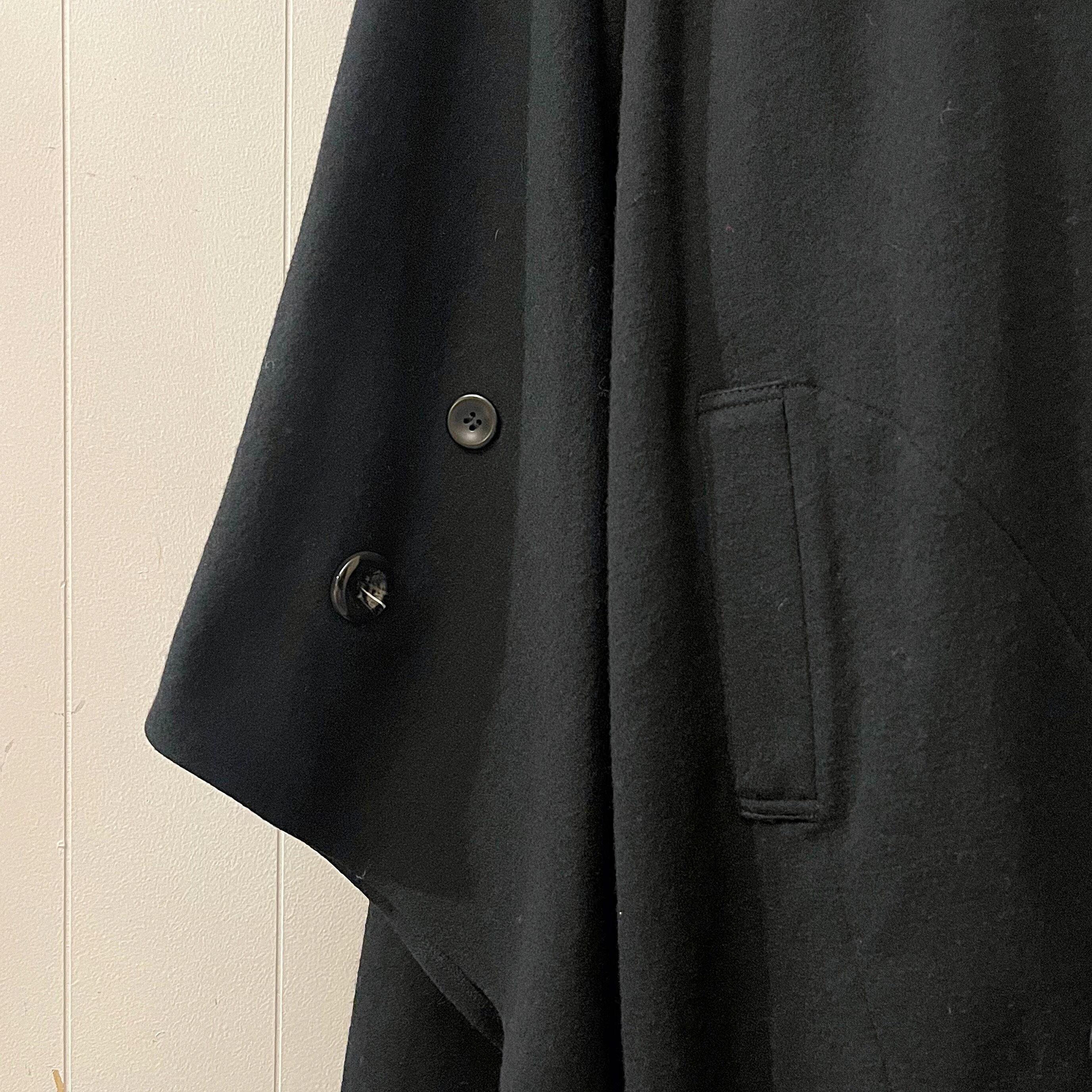 black circle poncho coat