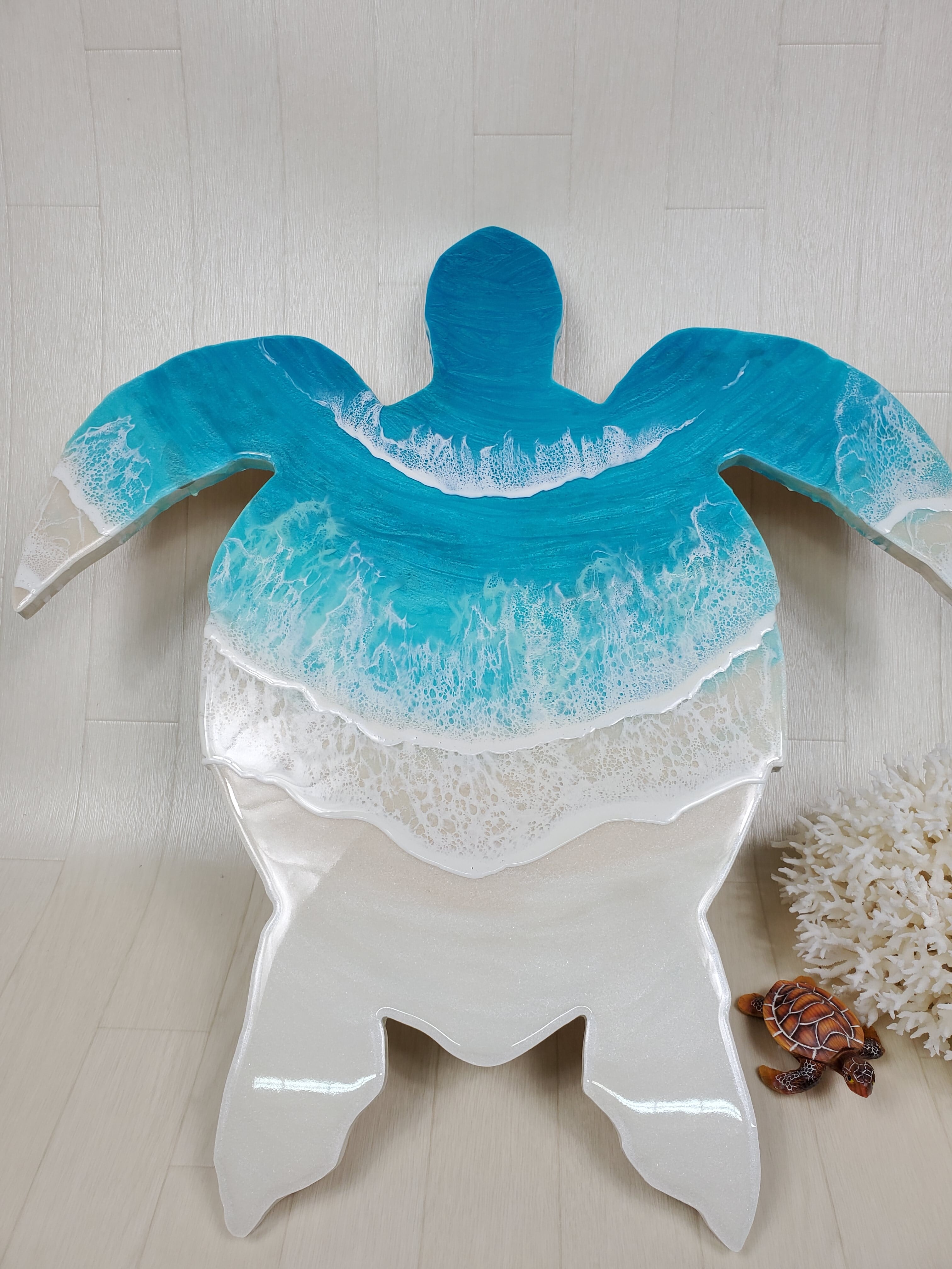 オーシャンレジンアート ホヌ型正面パネル(オーダー専用)