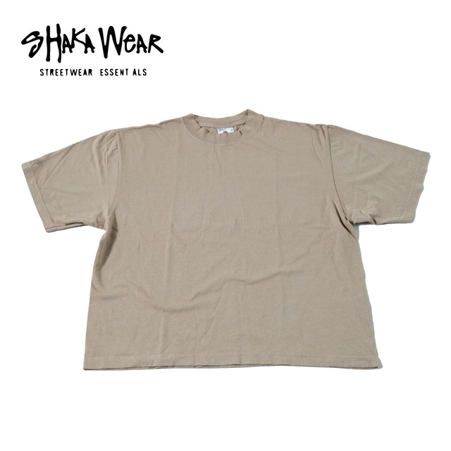 7.5oz DROP SHOULDER GARMENT DYE -ベージュ-/SHAKA WEAR/トップス/オーバーサイズ