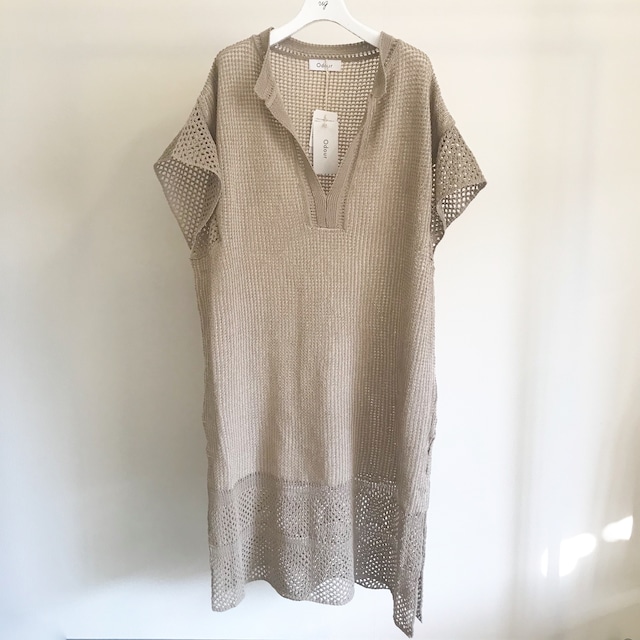 [ Odour ] Recycled Cotton One piece / LINEN