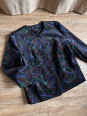 MADE IN CANADA paisley velour jacket-5045-10