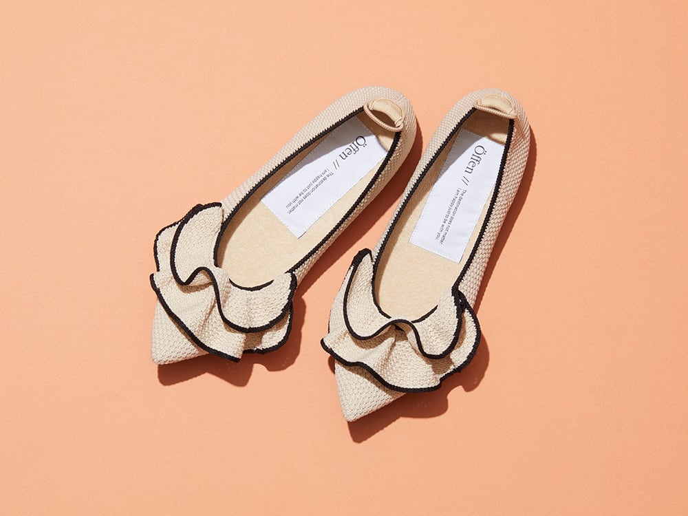 オッフェン pointed-FRIN / BEIGE & BLACK pointed-FRIN / BEIGE & BLACK | Offen