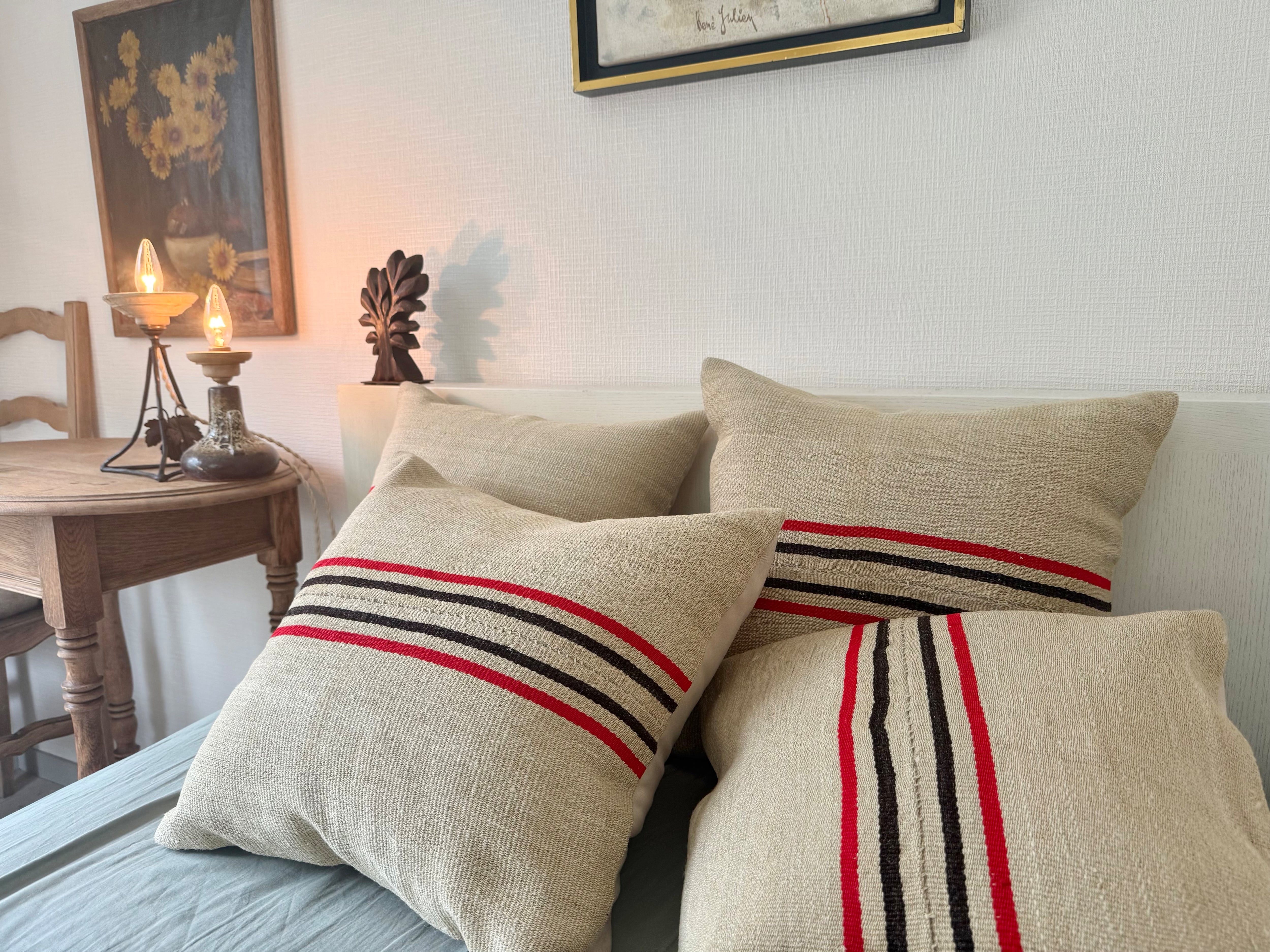 258 Vintage Tulu Sheep Cushion Cover Bヴィンテージ トゥル シープ