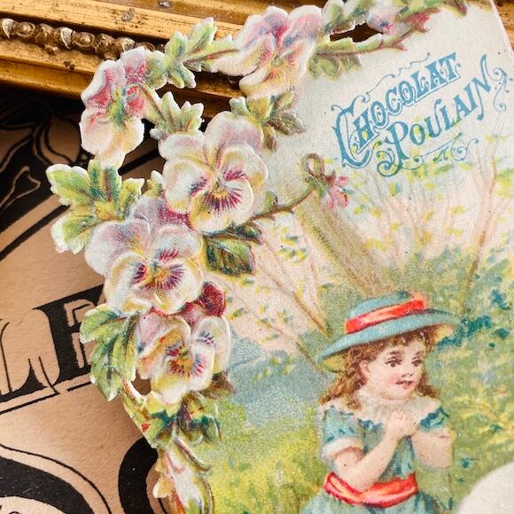 フランスアンティーク クロモス クロモカード Chocolat Poulain [ch009