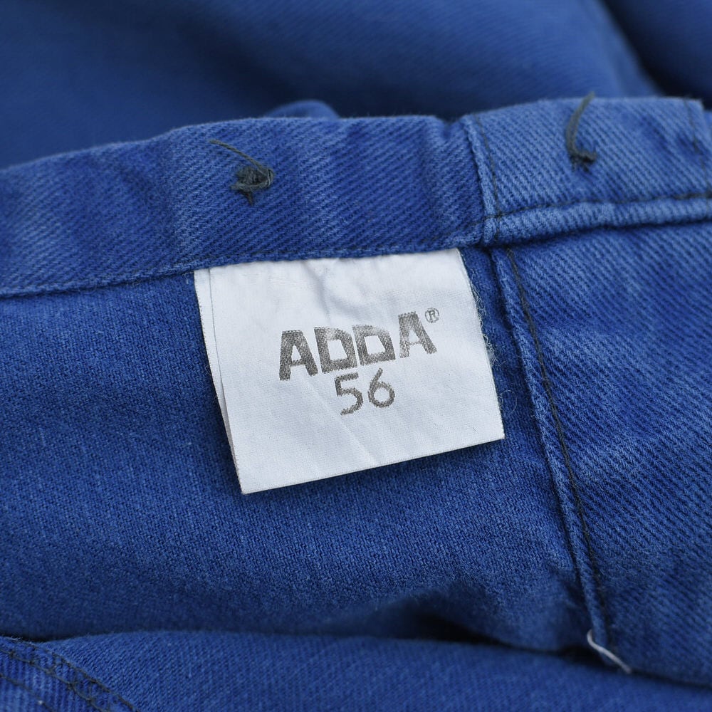 00s ADDA ユーロワーク コットンツイル ワイドパンツ ブルー