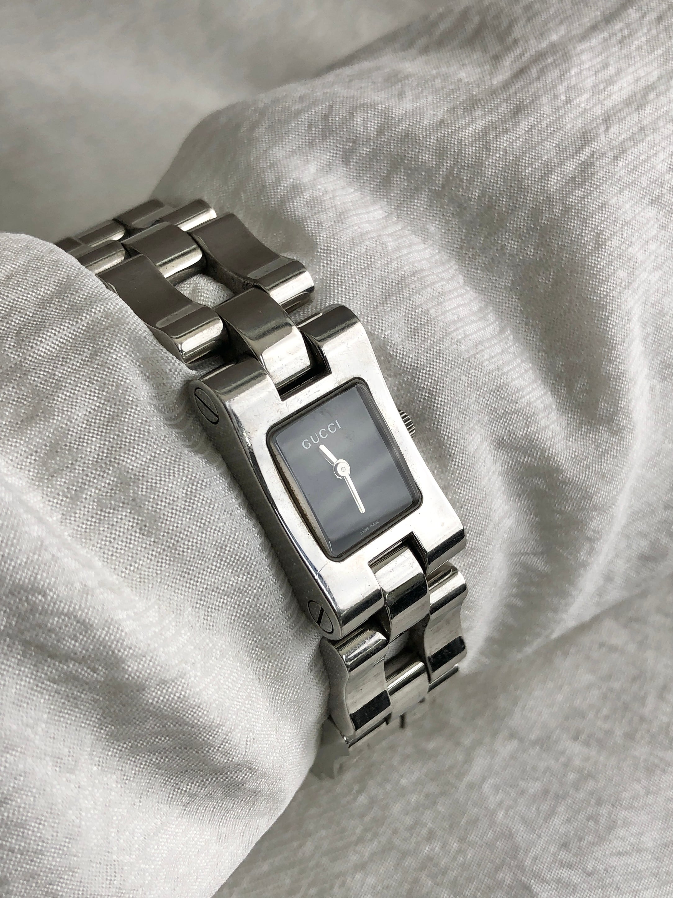 GUCCI グッチ 腕時計 シルバー ステンレススチール クォーツ 2305L vintage ヴィンテージ オールド b3kz6g
