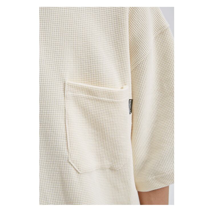 ★WAFFLE LOOSE POLO SHIRT　　　　　　01073
