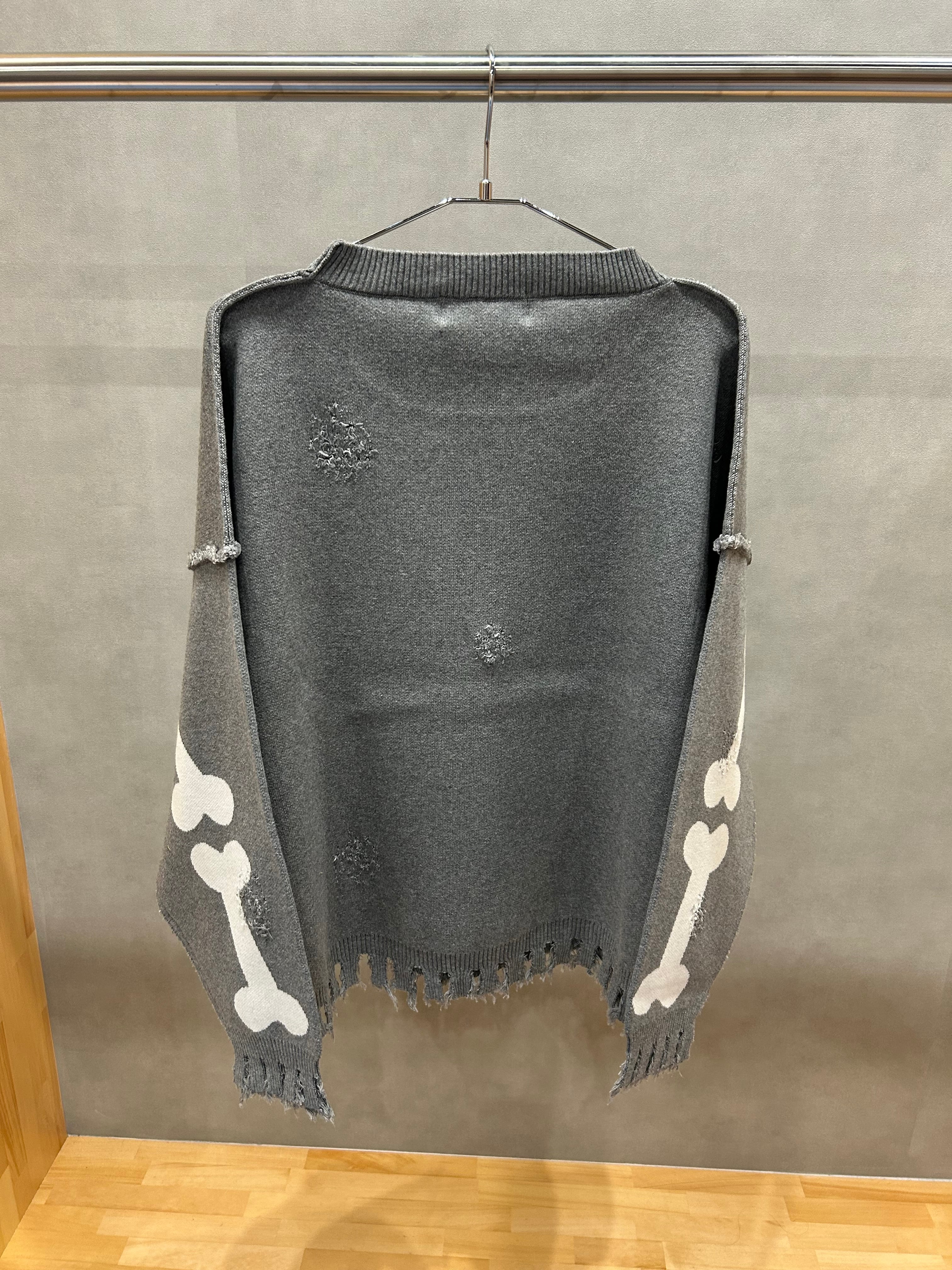DISCOVERED ディスカバード】BONE KNIT GRAY | delhezi