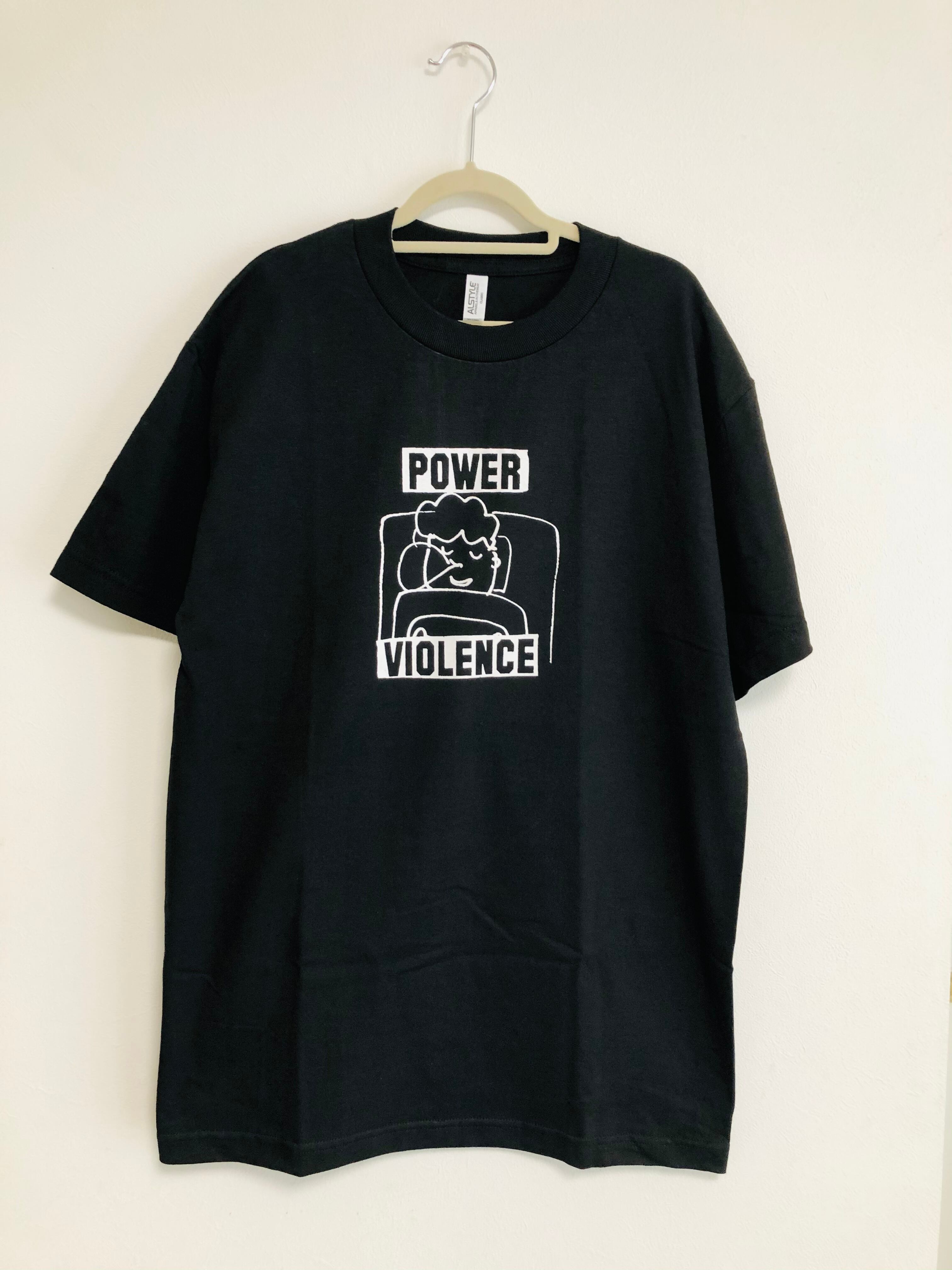 POWER VIOLENCE Tシャツ(black) | maccoy_zins