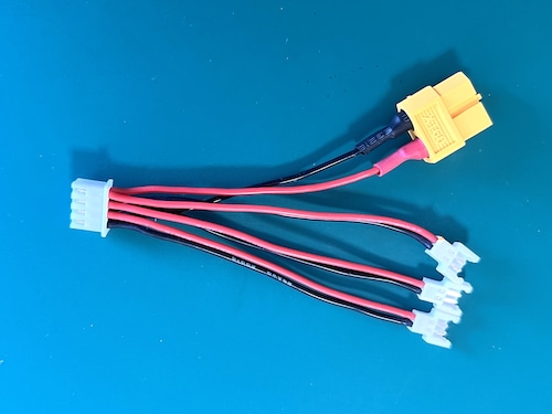 K110バッテリーを3個同時充電◆Molex2.0コネクター＆Amass XT60コネクター変換ケーブル、NH2109