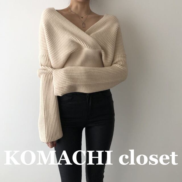 【送料無料】 セーター ニットセーター カシュクール Vネック ニット 長袖 ルーズ 韓国 レディース かわいい 可愛い キュート 大人可愛い セクシー 大人女子 個性的 きれいめ シンプル カジュアル 大人 気品 上品 おしゃれ お洒落 こなれ感 きちんと 大人女子 クール エレガント フェミニン ワンサイズ ホワイト グレー ブラウン ブラック 春 秋 オルチャン 楽ちん 10代 20代 30代 40代 女子会 デート 旅行 お泊まり トレンド スタイルアップ スタイル