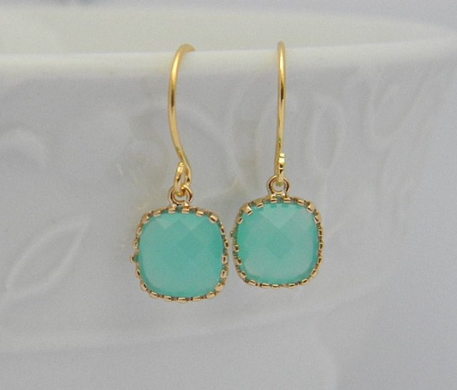 Tiffany Blue Mint Earrings