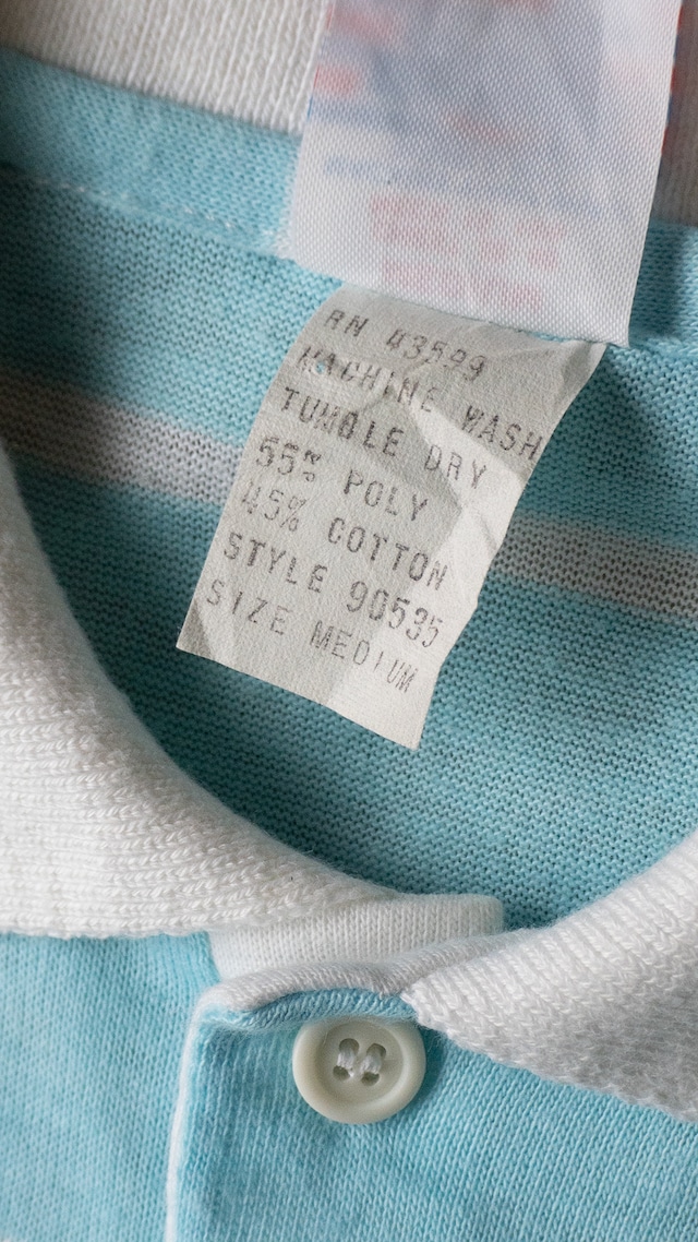 "PUT ON SHOP" 1970s Polo shirt