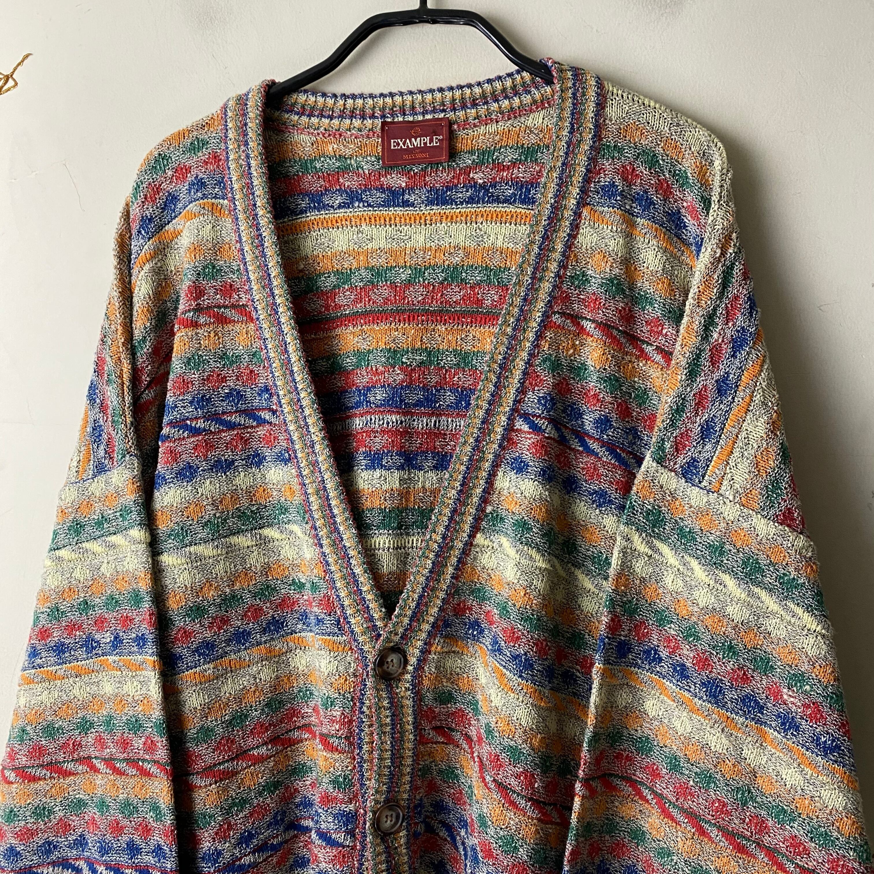 EXAMPLE BY MISSIONI border cardigan | NOIR ONLINE