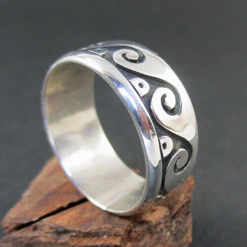 ホピ族：Shayne Joseph ウエイブ リング 24号 [#Ring-H-19] | PINE