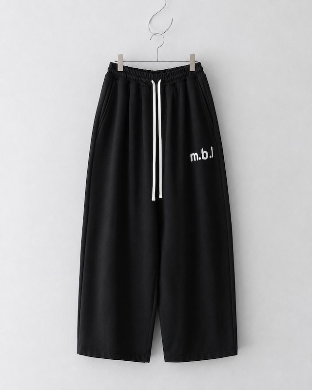 my beautiful landlet DAMAGE SWEAT WIDE PANTS BLACK