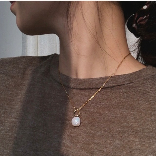 S925 pearl long necklace (N144-2)
